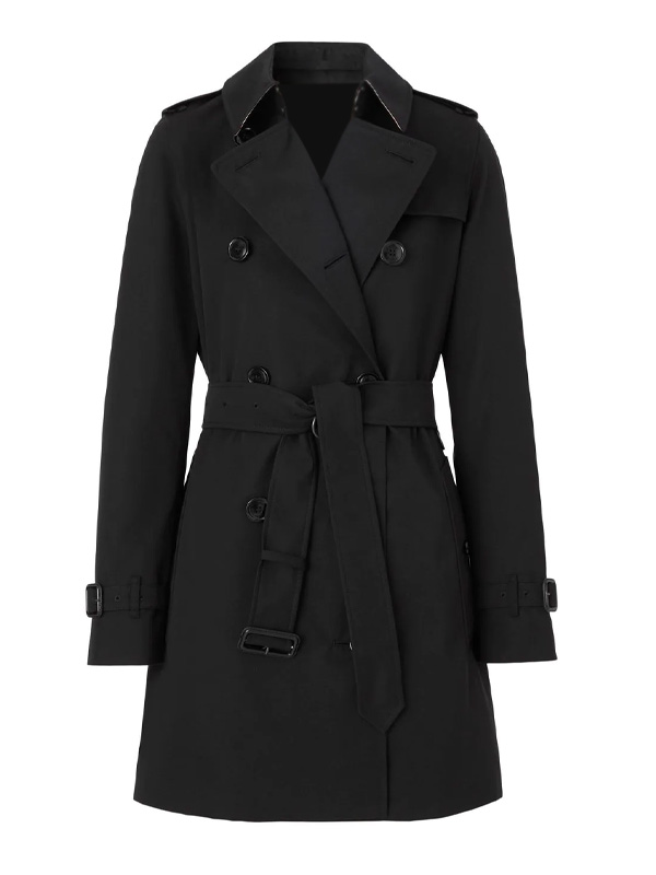 Burberry Kensington Trench Black Coat Save 30 Iconic Jacket
