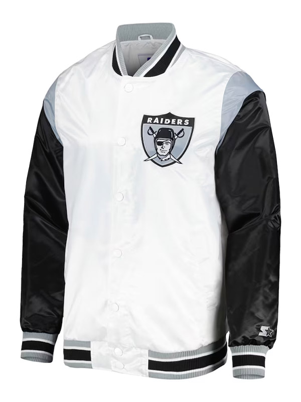 Jackets Junction Las Vegas Raiders Satin Bomber Jacket