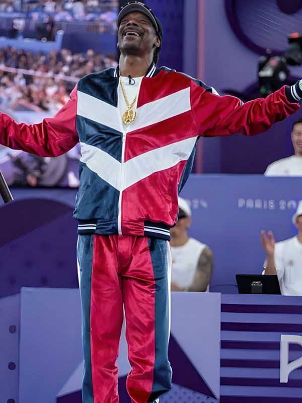 Paris Olympics 2024 Snoop Dogg Breakdancing Velvet Tracksuit