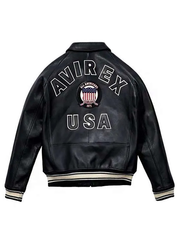 Americans Avirex Leather Bomber Jacket