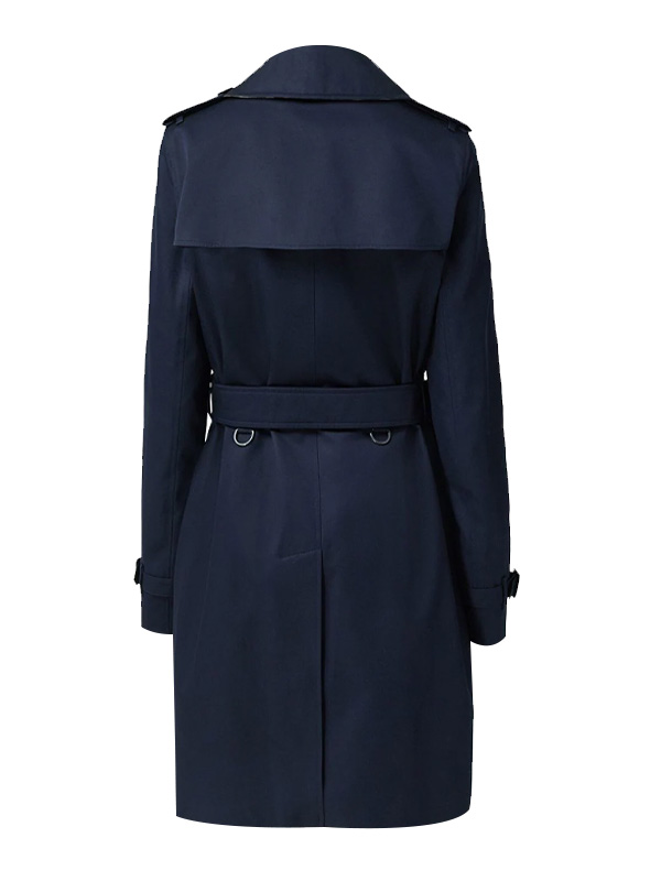 Burberry Kensington Heritage Trench Blue Coat