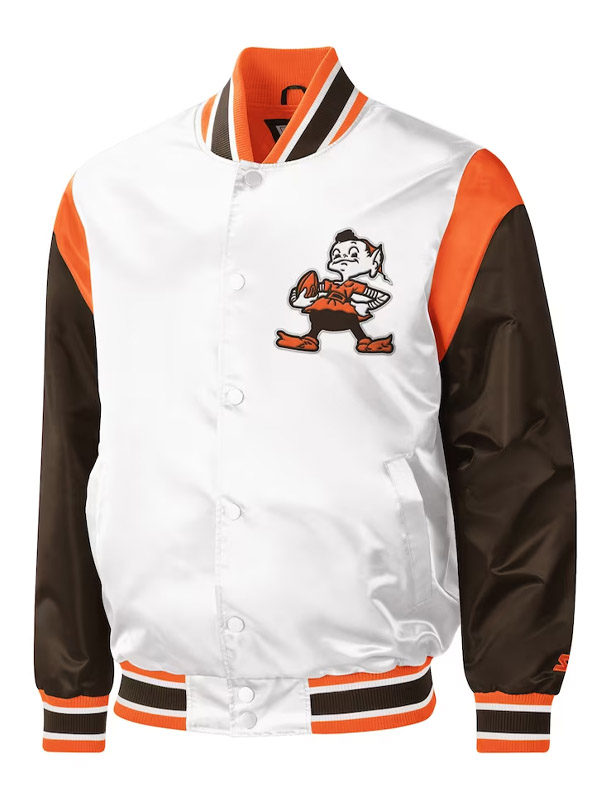 Cleveland Browns Starter Bomber Satin Jacket