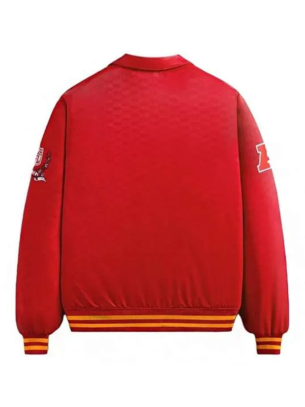 Kith x NFL Chiefs Bomber Satin Red Jacket