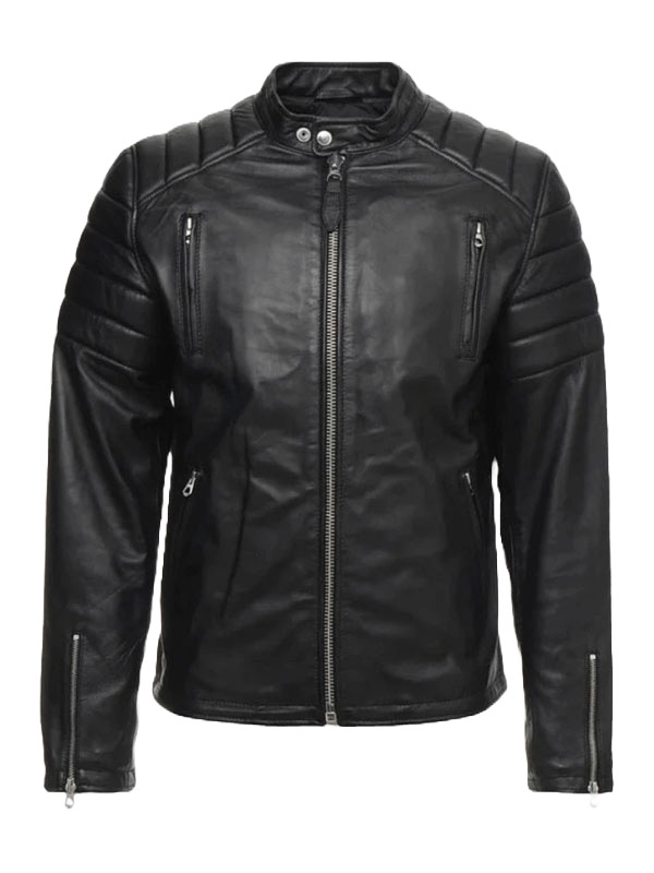 Men Men Quilted Biker Leather Jacket | Save 30% | Iconic Jacket