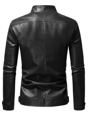 men-slimfit-casual-style-black-leather-jacket-1