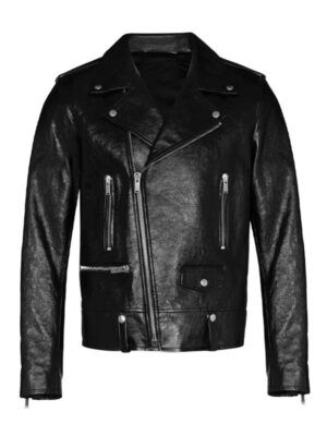 Mens Saint Laurent Classic Motorcycle Biker Jacket