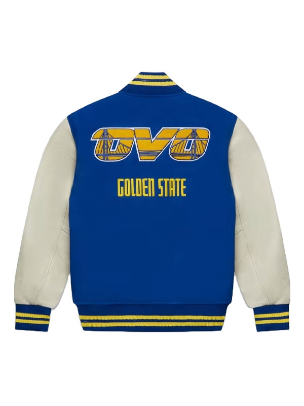 OVO Golden State Warrior Blue Varsity Jacket
