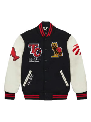 OVO Toronto Raptors Black Varsity Jacket