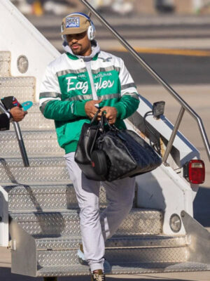 Philadelphia Eagles Jalen Hurts Super Bowl LVII Satin Jacket
