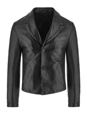Salvatore Ferragamo Biker Leather Black Jackets
