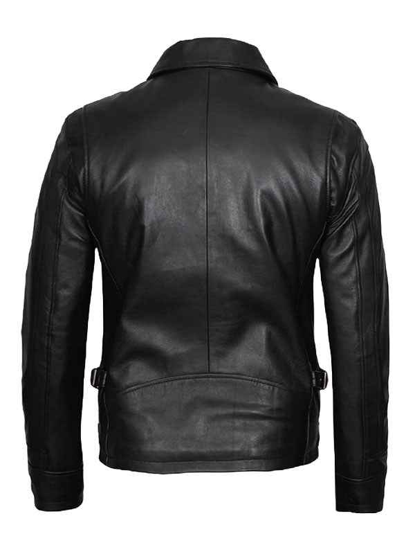 Scott Mens Shirt Collar Black Biker Jacket