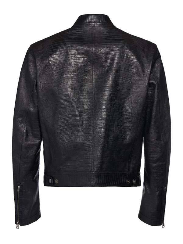 Tom Ford Lizard Embossed Biker Jacket | Save 30% | Iconic Jacket