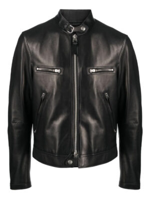 TOM FORD Slim fit Biker Motorcycle Leather Jacket