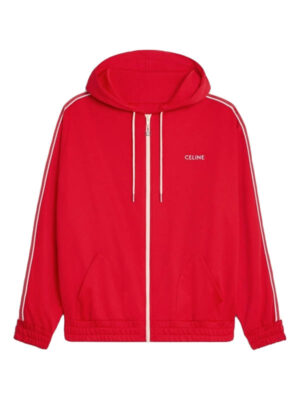 Travis Kelce Celine Red Unisex Fleece Hoodie