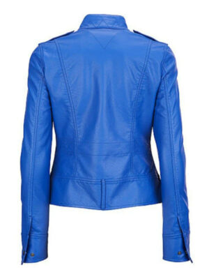 womens-royal-blue-zipper-pocket-leather-jacket-1