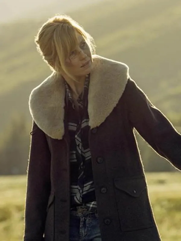 Yellowstone S04 Beth Dutton Wool Shearling Coat
