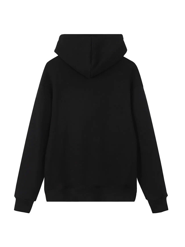 Gucci Unisex Black Fleece Pullover Hoodie