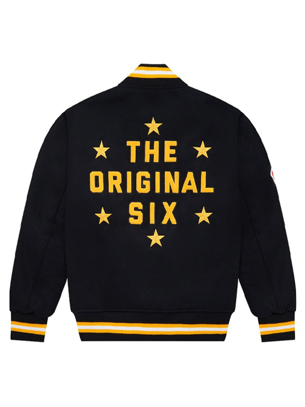Boston Bruins OVO NFL The Originals Six Bomber Jacket