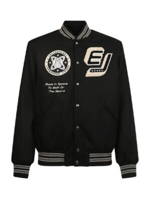 Enterprise Japan Varsity Black Bomber Jacket