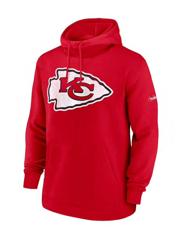 Kansas City Chiefs Red Pullover Fleece Hoodie