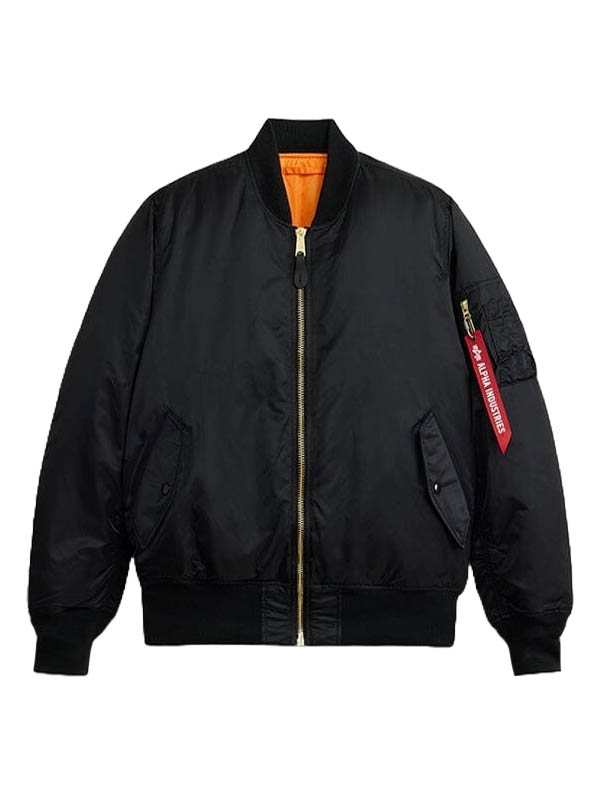MA-1 Fighter Pilot Bomber Black Jacket