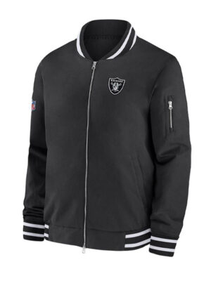 Men's Oakland Raiders Black Bomber Jacket