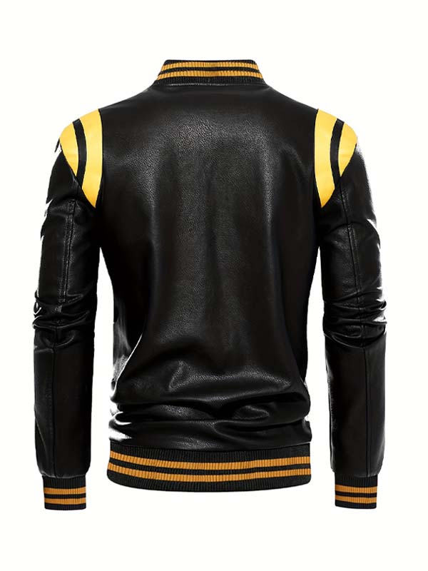 Mens Stylish Slimfit Biker Leather Jacket