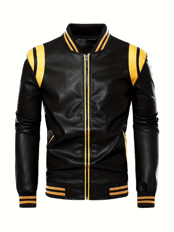 Mens Stylish Slimfit Biker Leather Jacket
