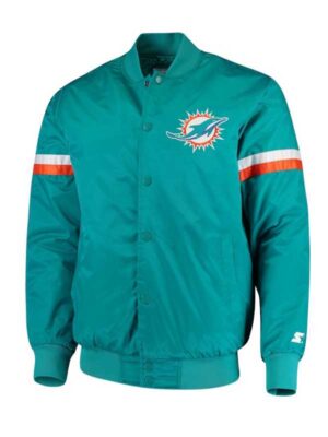 Miami Dolphins Starter Aqua Champ Varsity Jacket