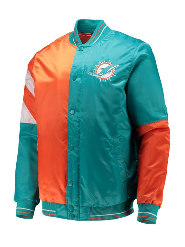 Miami Dolphins Starter Leader Varsity Jacket