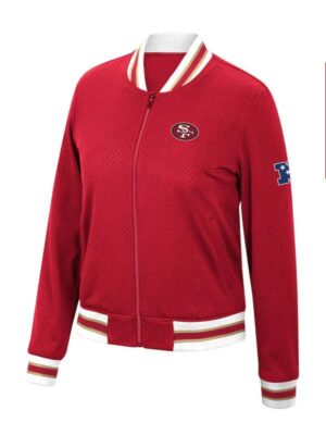 NFL San Francisco Red Varsity Bomber Jacket