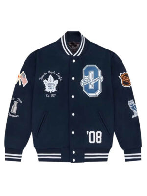 OVO Toronto Maple Leafs Blue Bomber Jacket