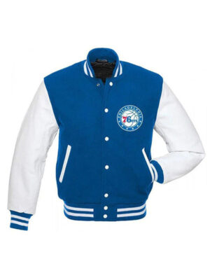 Philadelphia 76ers Varsity Blue Varsity Jacket