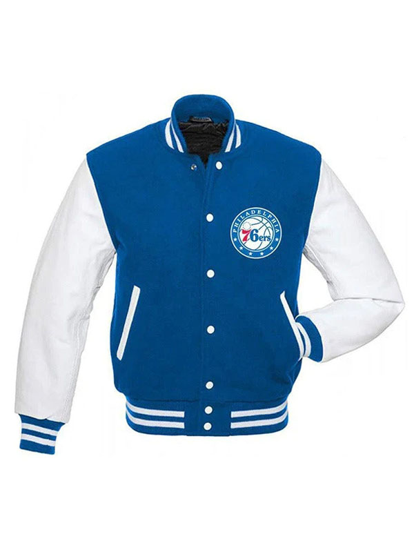 Philadelphia 76ers Varsity Blue Varsity Jacket