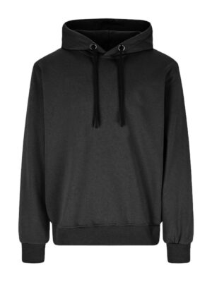 Plain Casual Pull Over Unisex Black Hoodie