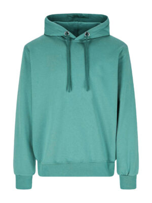 Plain Casual Pull Over Unisex Green Hoodie