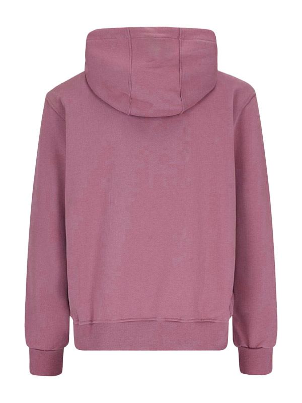 Plain Casual Pull Over Unisex Pink Hoodie