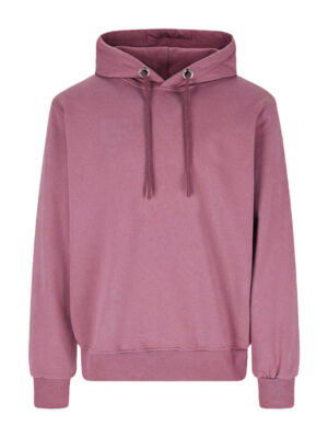 Plain Casual Pull Over Unisex Pink Hoodie