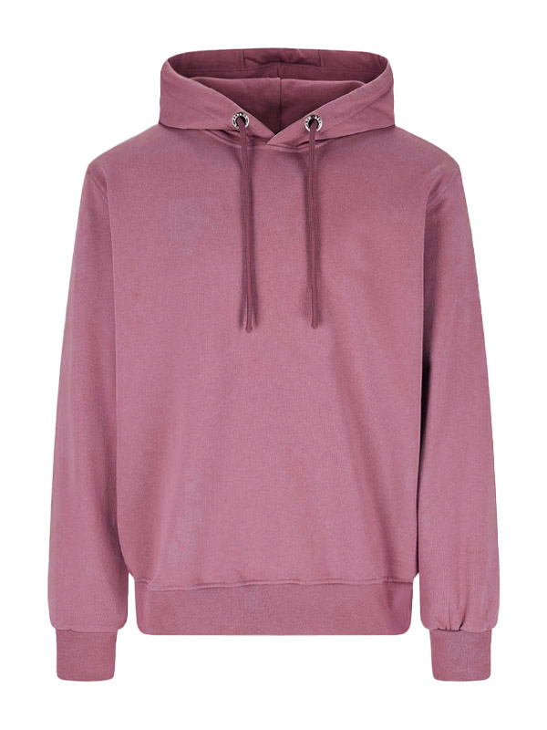 Plain Casual Pull Over Unisex Pink Hoodie