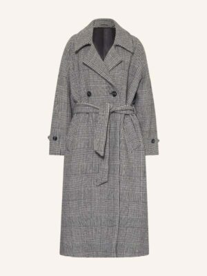 Taylor Swift SNL Afterparty Grey Plaid Trench Coat