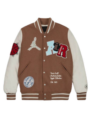 Travis Scott x Jordan Brown Varsity Jacket