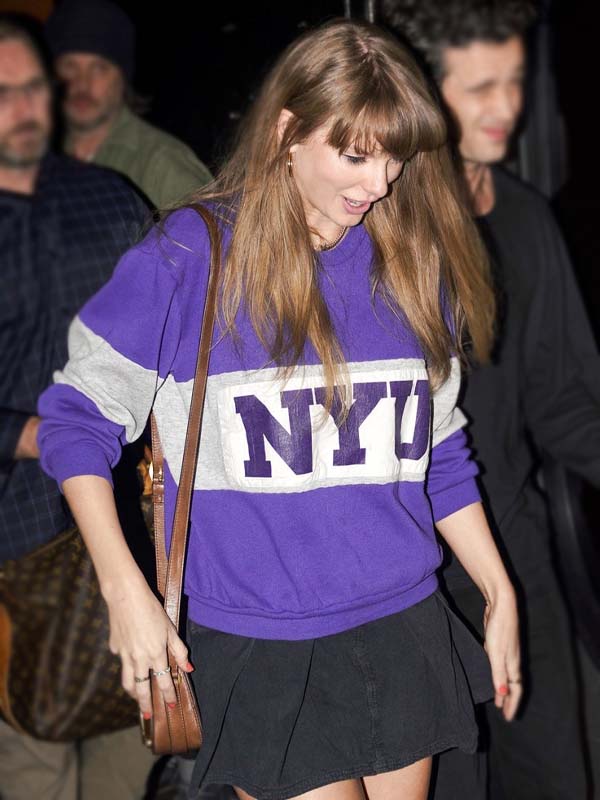New York University Taylor Swift Purple Sweatshirt