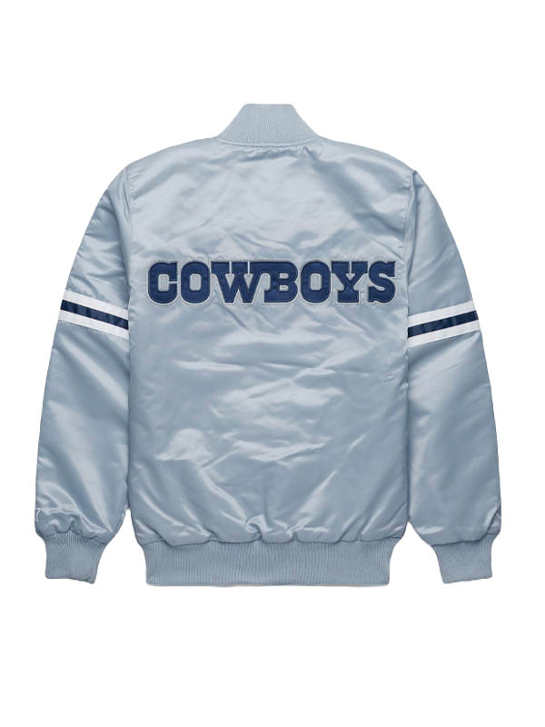 NFL Dallas Cowboys Grey Bomber Jacket | Iconic Jacket