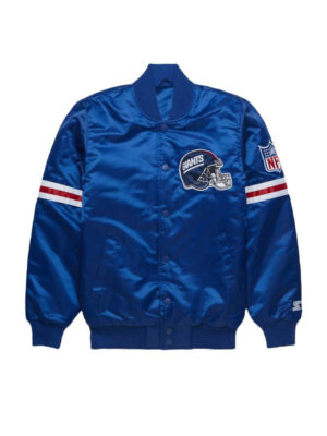 NFL New York Giants Starter Satin Bomber Jacket