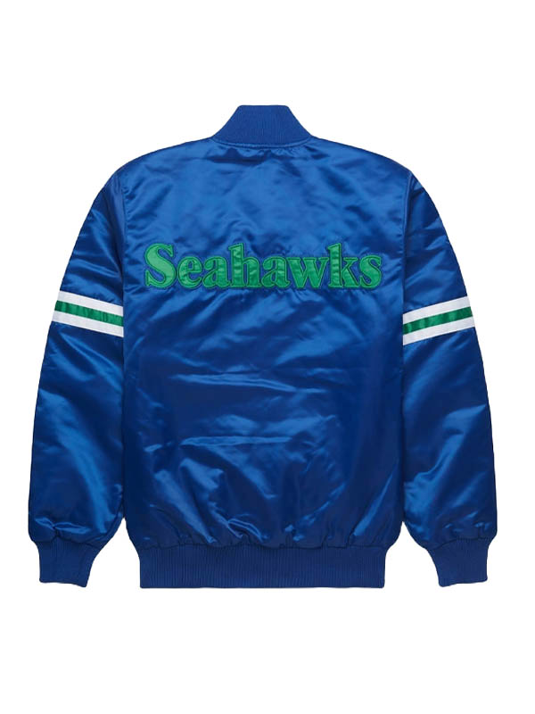 NFL Starter Seattle Seahawks Satin Bomber Jacket