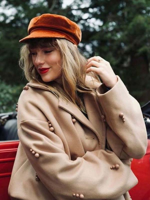 Taylor Swift All Too Well Short Film Beige Wool Trench Coat