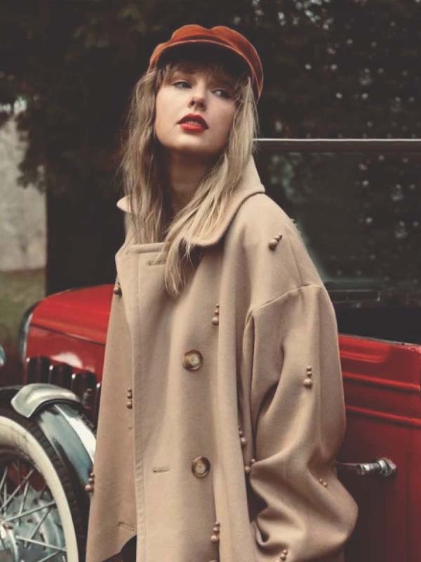 Taylor Swift All Too Well Short Film Beige Wool Trench Coat