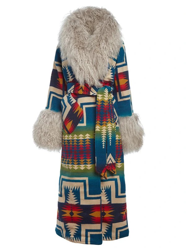 Lainey Wilson Nashville Big Bash Shearling Duster Coat