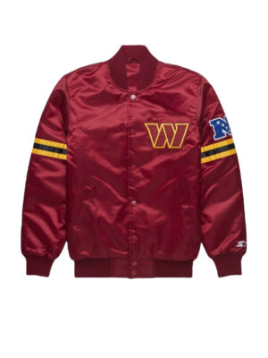 Starter Washington Commander Bomber Satin Jacket
