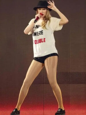 Taylor Swift I Knew U Were Trouble White T-Shirt